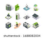 clean energy isometric icon set.... | Shutterstock .eps vector #1688082034