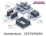 data center interior isometric... | Shutterstock .eps vector #1927649654