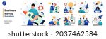 business startup isolated set.... | Shutterstock .eps vector #2037462584