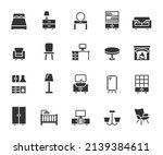 vector set of furniture flat... | Shutterstock .eps vector #2139384611