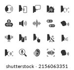 Vector Set Of Voice Flat Icons. ...