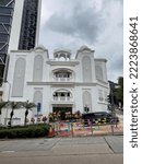 Small photo of Hong Kong: 8th November 2022: Beautiful view of the Khalsa Diwan Sikh temple.