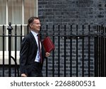 Small photo of London, Downing Street, UK. 7th February 2023, Jeremy Hunt, MP Chancellor of the Exchequer.