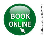book online button isolated .... | Shutterstock . vector #630223217