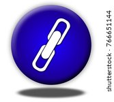 link button isolated  3d... | Shutterstock . vector #766651144