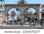 Small photo of Los Angeles, California, United States, July 19, 2023. Union members walk the picket line in support of the SAG-AFTRA and WGA strike. Outside of Paramount Studios.