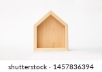 Wooden House On White Background