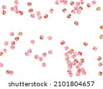 peach gold foil confetti placer ... | Shutterstock .eps vector #2101804657
