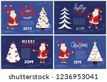 merry christmas  holly jolly... | Shutterstock .eps vector #1236953041