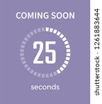 coming soon white timer and... | Shutterstock . vector #1261883644