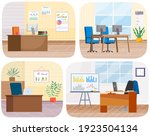 modern workplace flat design.... | Shutterstock .eps vector #1923504134