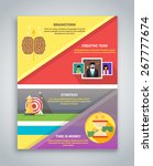 infographic business brochure... | Shutterstock .eps vector #267777674