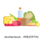 group of food  illustrations.... | Shutterstock . vector #498259741