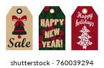 sale happy new year set of... | Shutterstock .eps vector #760039294