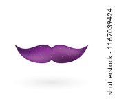 moustache with universe texture.... | Shutterstock .eps vector #1167039424