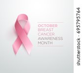 Breast Cancer Awareness Ribbon. ...