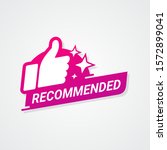 recommended logo bagde with... | Shutterstock .eps vector #1572899041