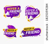 refer a friend banner label... | Shutterstock .eps vector #1825359284