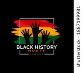 black history month african... | Shutterstock .eps vector #1887199981
