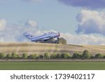 Small photo of Duxford, Great Britain - 09/23/2018: MiG15 Fagot take off from Duxford