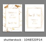 set of luxury cover templates.... | Shutterstock .eps vector #1048520914