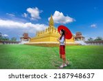 Young Asian Tourists In Lao...