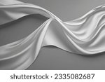 This mesmerizing photograph captures the timeless allure of a plain white silk fabric, radiating elegance through its simplicity. The meticulously woven threads create a velvety-smooth texture, inviti