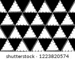 seamless pattern of triangles... | Shutterstock .eps vector #1223820574