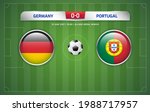 germany vs portugal scoreboard... | Shutterstock .eps vector #1988717957