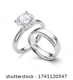 Large Diamond Ring With Diamond ...