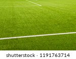Small photo of Soccer Field With Calk Lines At Amsterdam The Netherlands 2018