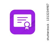 certificate   app icon | Shutterstock .eps vector #1313234987