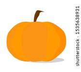 pumpkin icon for halloween.... | Shutterstock .eps vector #1535638931