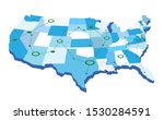 usa network map with green... | Shutterstock .eps vector #1530284591