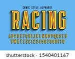 trendy 3d comical letters... | Shutterstock .eps vector #1540401167