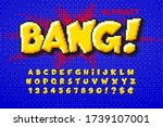 pixel vector alphabet design ... | Shutterstock .eps vector #1739107001