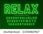 neon light 3d alphabet  retro... | Shutterstock .eps vector #2150482967