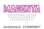 futuristic design alphabet  abc ... | Shutterstock .eps vector #2150845827