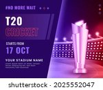 t20 cricket tournament poster... | Shutterstock .eps vector #2025552047