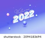3d 2022 Number With Balls...