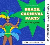 Brazil Carnival Invitation Card ...