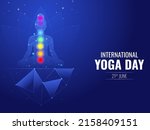 21th june  international yoga... | Shutterstock .eps vector #2158409151