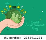 world environment day concept... | Shutterstock .eps vector #2158411231