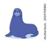Seal Animal Cute Cartoon...