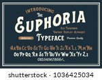 original handmade alphabet.... | Shutterstock .eps vector #1036425034