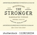 original handmade alphabet.... | Shutterstock .eps vector #1128218234