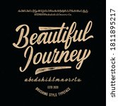 "beautiful journey". original... | Shutterstock .eps vector #1811895217