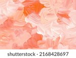 Abstract pastel orange and white background painting. Brush strokes on paper. Template for card, invitation. Copy space for text, design art work or product. Watercolor brush strokes on canvas. 