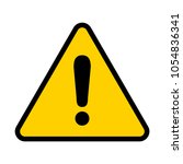 attention icon. warning sign.... | Shutterstock .eps vector #1054836341