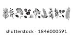 christmas vector plants  holly... | Shutterstock .eps vector #1846000591